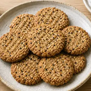 Galletas de sésamo y avena